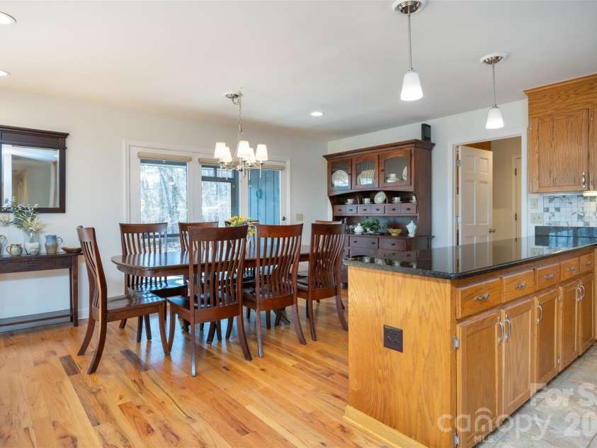 344 Hague Drive, Columbus, NC 28722.  MLS# CAR4350359, YatesRealty ID 6377. Kitchen / Dining area