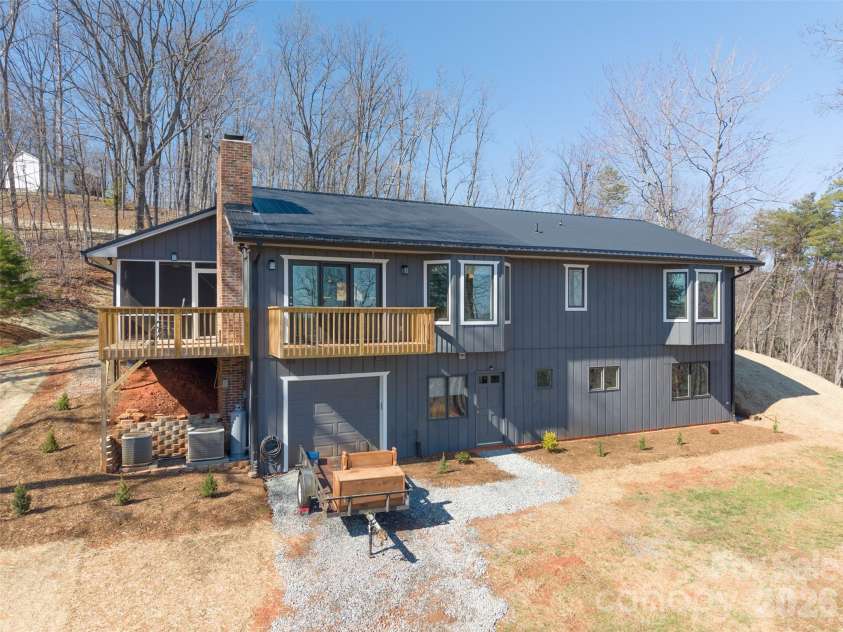 344 Hague Drive, Columbus, NC 28722.  MLS# CAR4350359, YatesRealty ID 6377. Rear of house