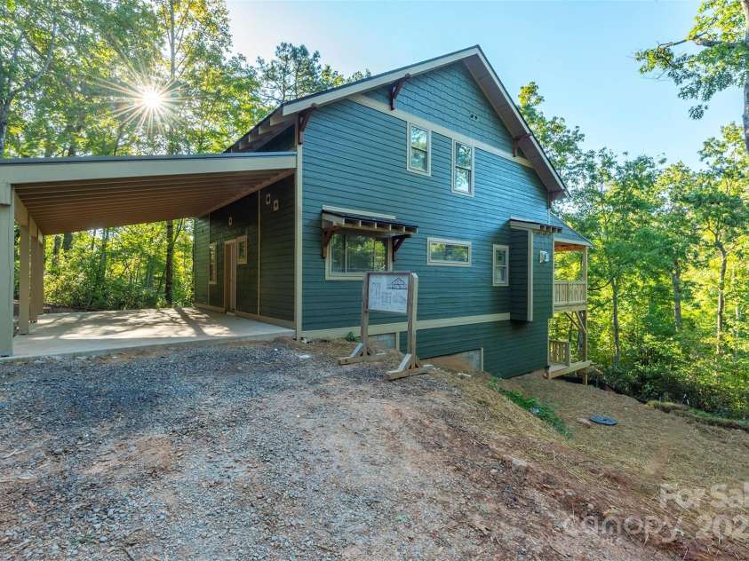 105 Bartram Way, Black Mountain, NC 28711.  MLS# CAR4330649, YatesRealty ID 6391. Driveway and Carport View