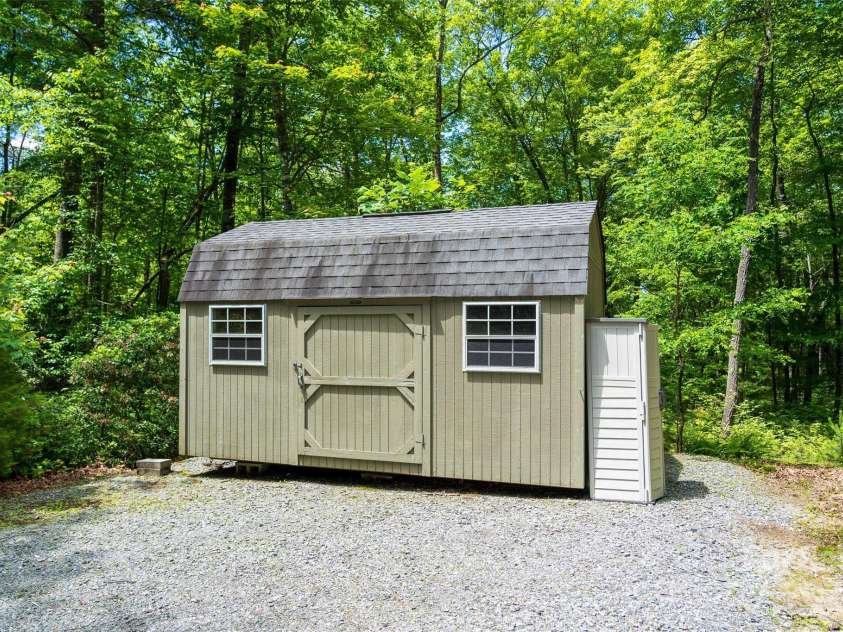78 Smiling Fox Trail, Brevard, NC 28712.  MLS# CAR4176816, YatesRealty ID 641. Storage shed 1
