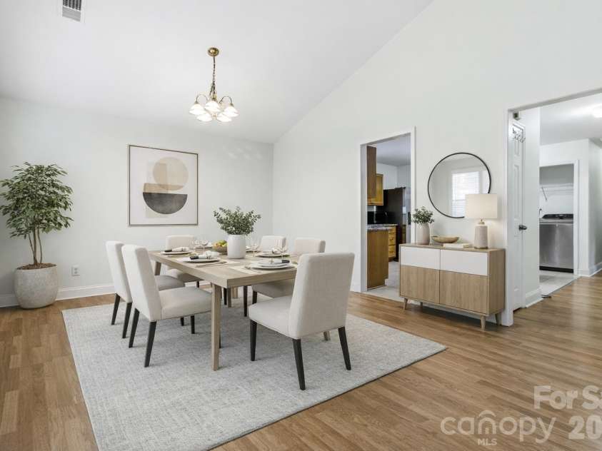2126 Downing Street, Charlotte, NC 28205.  MLS# CAR4338705, YatesRealty ID 6411. Dining Area  - Virtually Staged