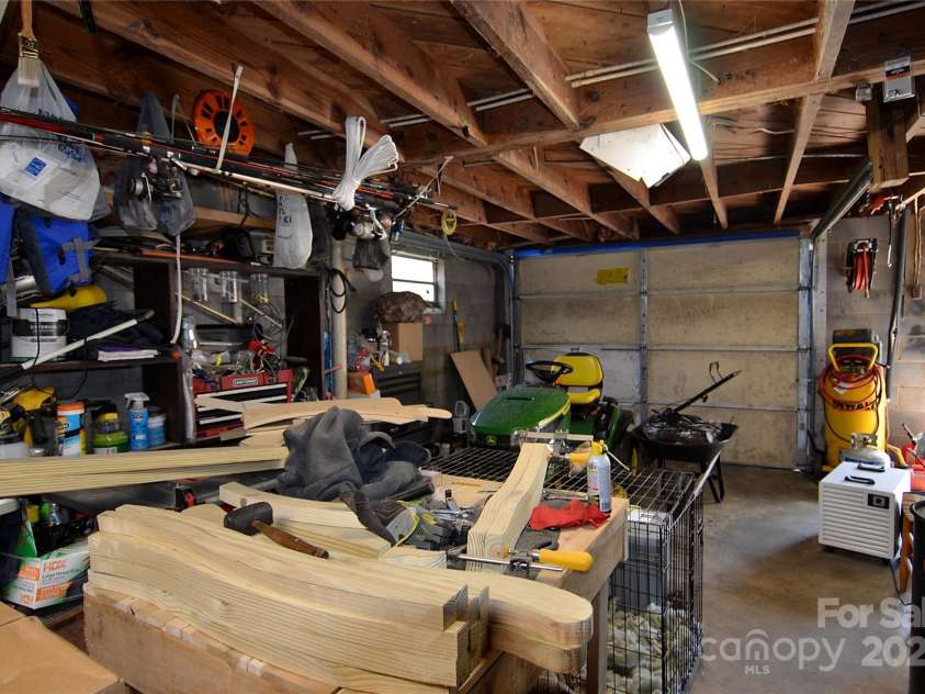 5360 Franklin Place, Collettsville, NC 28611.  MLS# CAR4240351, YatesRealty ID 6416. Garage interior