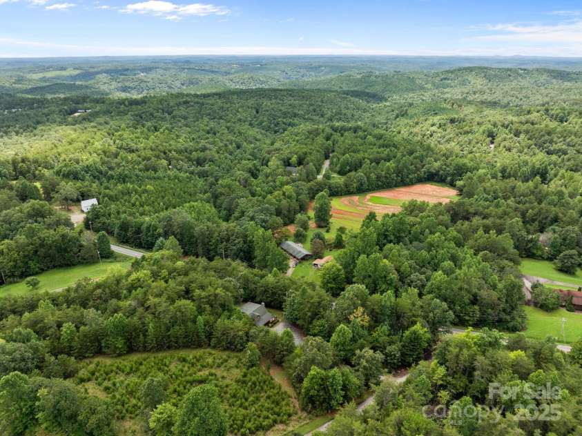 120 Sweetbriar Road, Lake Lure, NC 28746.  MLS# CAR4291551, YatesRealty ID 642. Aerial View of Sweetbriar Farms