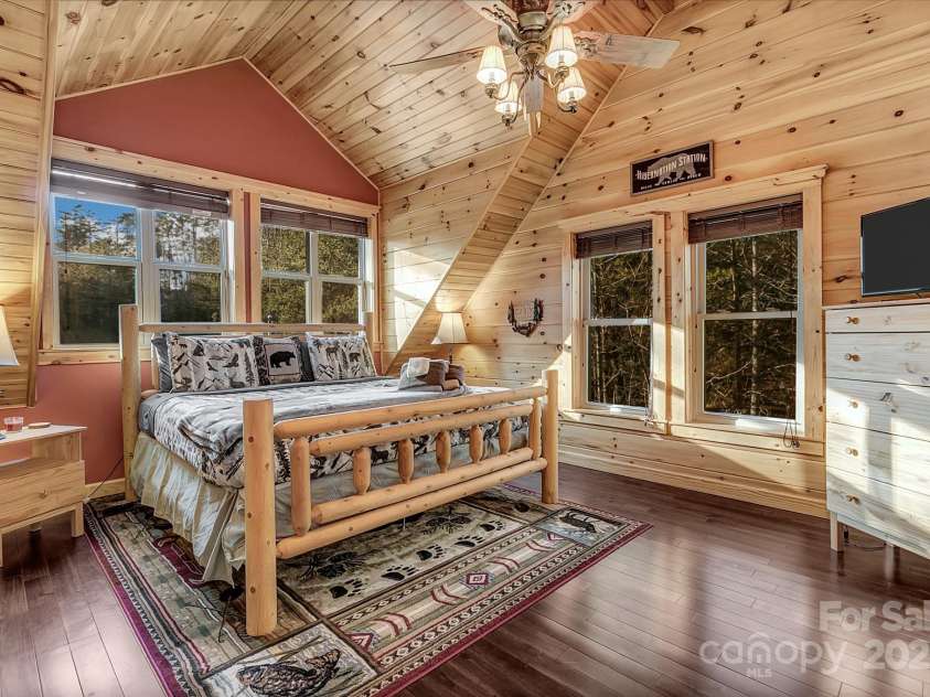 120 Sweetbriar Road, Lake Lure, NC 28746.  MLS# CAR4291551, YatesRealty ID 642. Bedroom #2 - Upper Level