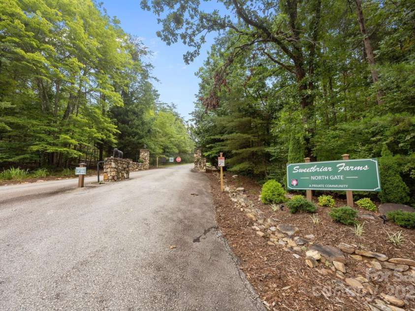 120 Sweetbriar Road, Lake Lure, NC 28746.  MLS# CAR4291551, YatesRealty ID 642. Front Entrance of Sweetbriar Farms Community