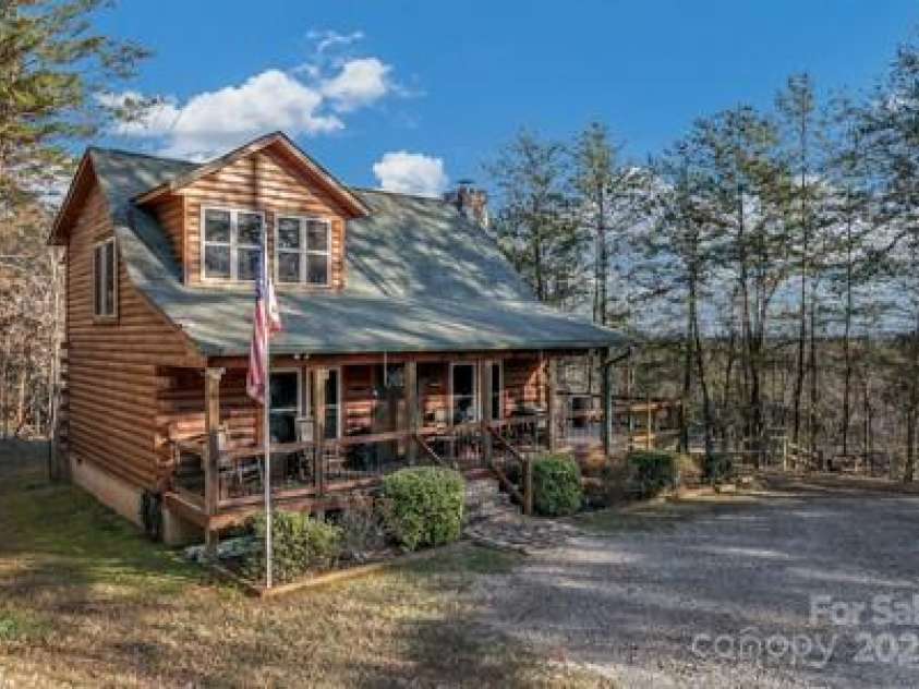 120 Sweetbriar Road, Lake Lure, NC 28746.  MLS# CAR4291551, YatesRealty ID 642. Side View