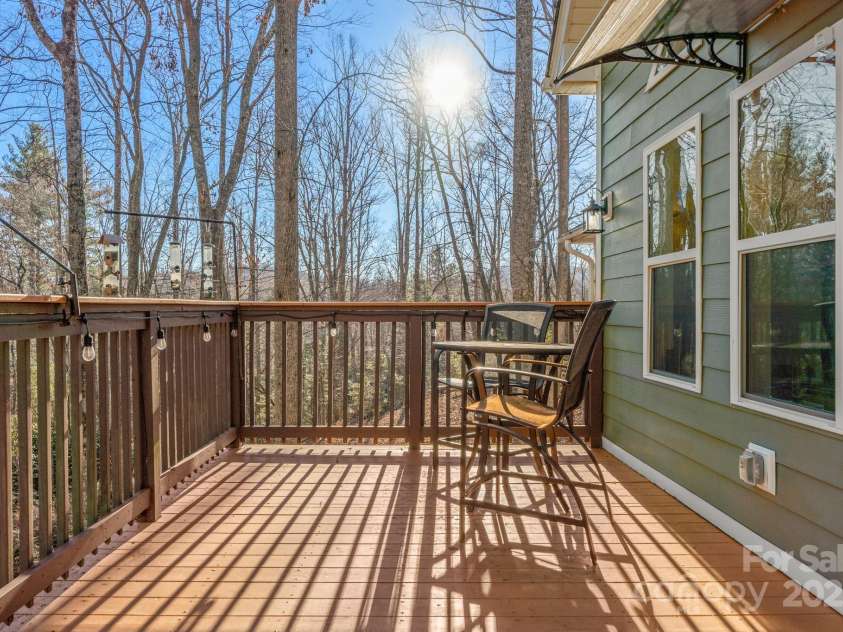 2959/2961 Bearwallow Mountain Road, Hendersonville, NC 28792.  MLS# CAR4209575, YatesRealty ID 6430. Back Deck