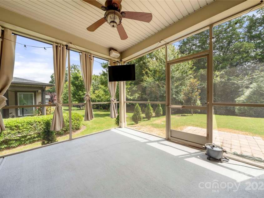 1218 Kings Grove Drive, York, SC 29745.  MLS# CAR4208306, YatesRealty ID 6434. Screened Veranda