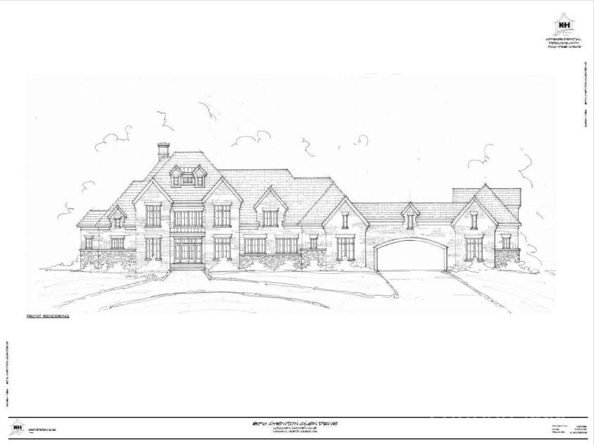 8710 Chewton Glen Drive, Waxhaw, NC 28173.  MLS# CAR4245013, YatesRealty ID 6437. Proposed Rendering