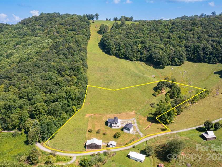 2345 Sugar Camp Road, Marshall, NC 28753.  MLS# CAR4170390, YatesRealty ID 644. Lot lines are approximate