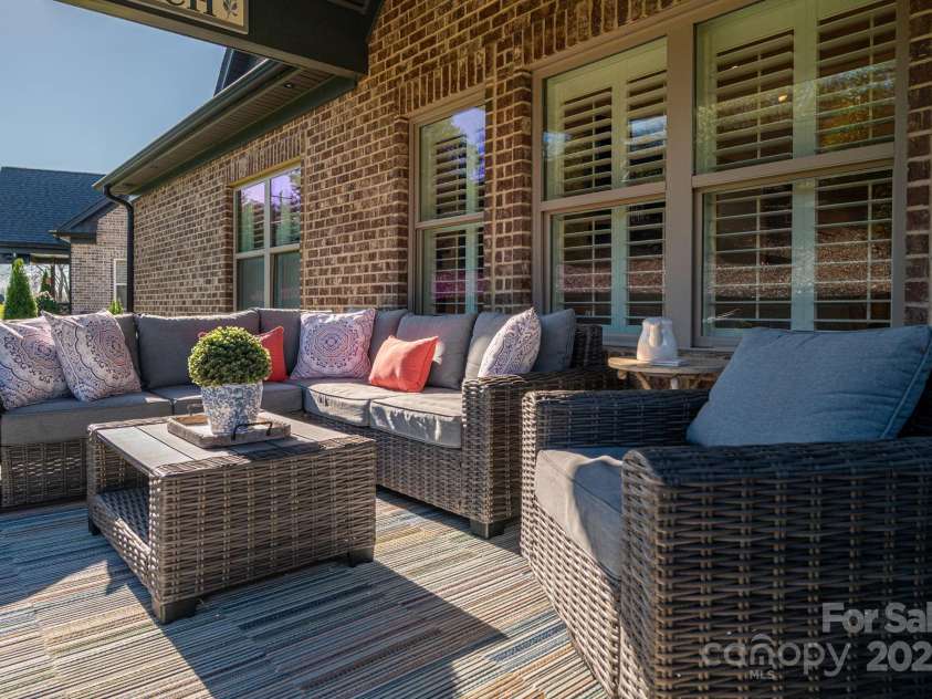 4290 Holly Circle, Conover, NC 28613.  MLS# CAR4321676, YatesRealty ID 6459. Covered Patio
