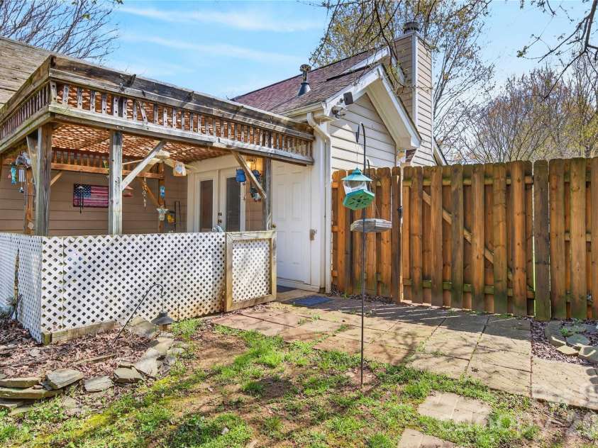 111 Foxglove Drive, Mooresville, NC 28115.  MLS# CAR4358722, YatesRealty ID 6482. Back covered patio