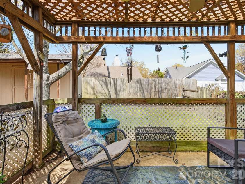 111 Foxglove Drive, Mooresville, NC 28115.  MLS# CAR4358722, YatesRealty ID 6482. Covered back patio