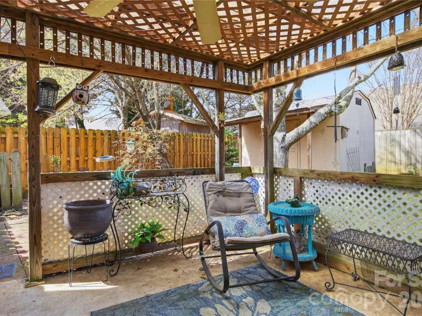 111 Foxglove Drive, Mooresville, NC 28115.  MLS# CAR4358722, YatesRealty ID 6482. Covered back patio