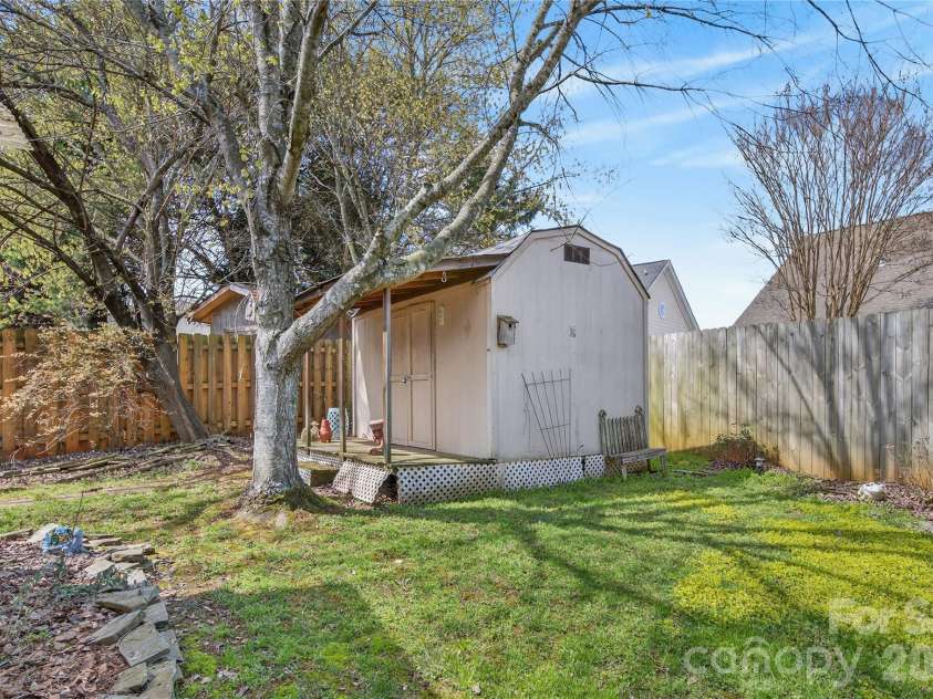 111 Foxglove Drive, Mooresville, NC 28115.  MLS# CAR4358722, YatesRealty ID 6482. Storage shed