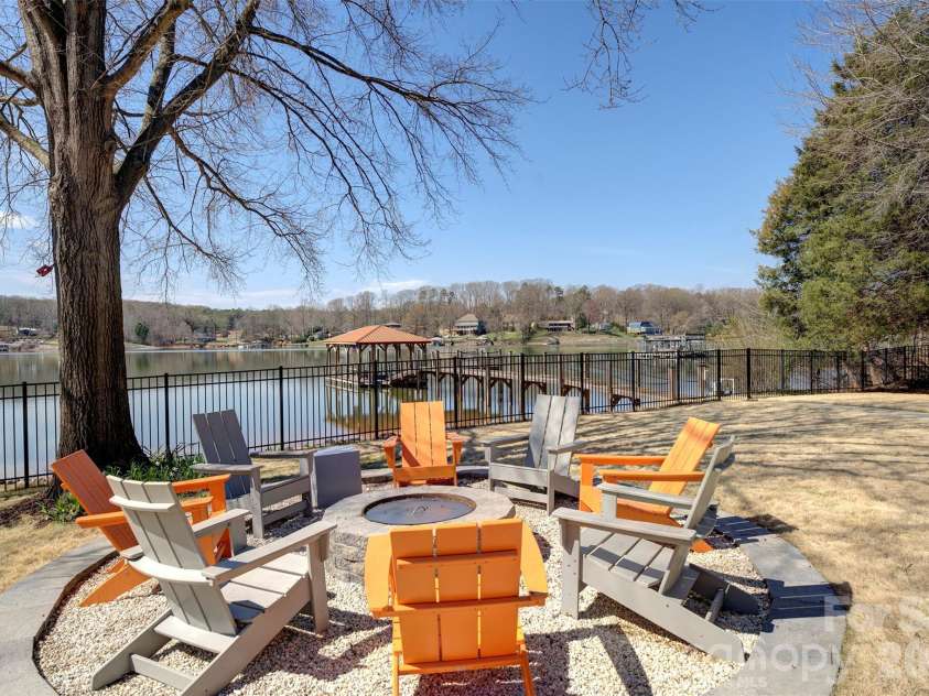 6852 Locke Drive, Sherrills Ford, NC 28673.  MLS# CAR4354705, YatesRealty ID 6484. Firepit and Seating