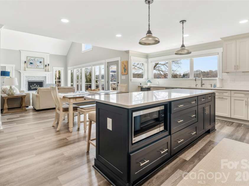 6852 Locke Drive, Sherrills Ford, NC 28673.  MLS# CAR4354705, YatesRealty ID 6484. Kitchen and Great Room