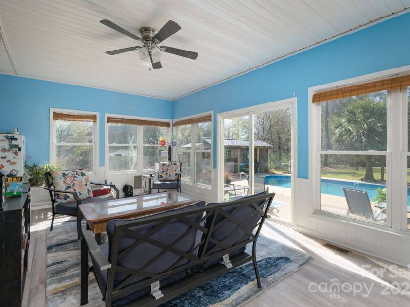 891 Silver Charm Lane, York, SC 29745.  MLS# CAR4239024, YatesRealty ID 6491. Sunroom