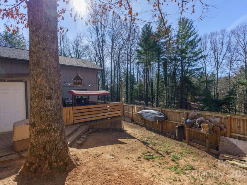 177 Forest Drive, Clyde, NC 28721.  MLS# CAR4231456, YatesRealty ID 6501. Back Yard Aanother View