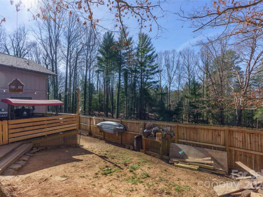 177 Forest Drive, Clyde, NC 28721.  MLS# CAR4231456, YatesRealty ID 6501. Back Yard Another View