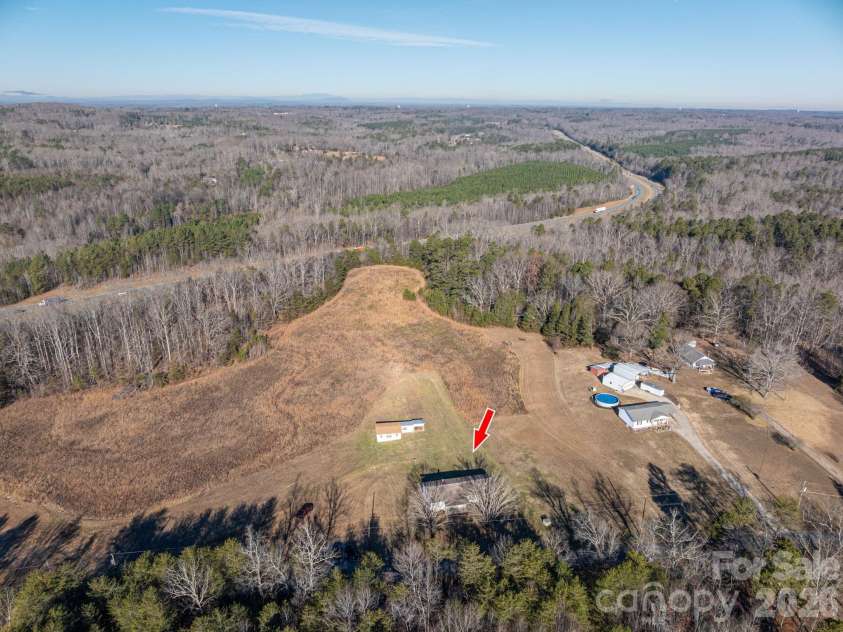 897 Calloway Road, Lincolnton, NC 28092.  MLS# CAR4329478, YatesRealty ID 6504. Aerial View