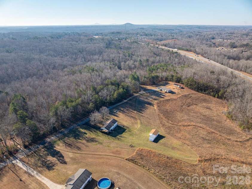 897 Calloway Road, Lincolnton, NC 28092.  MLS# CAR4329478, YatesRealty ID 6504. Arial View