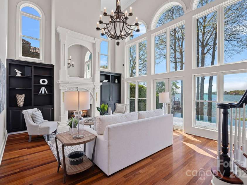 115 Jade Spring Court, Mooresville, NC 28117.  MLS# CAR4239808, YatesRealty ID 6512. Towering Windows In The 2 Story Great Room