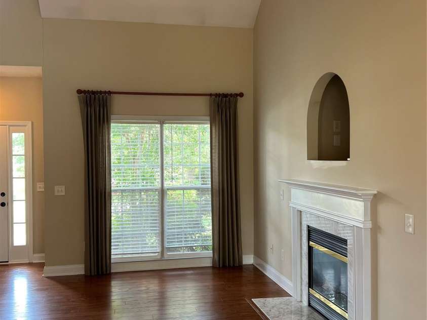 4817 Mossy Cup Lane, Monroe, NC 28110.  MLS# CAR4165542, YatesRealty ID 6519. Living Room to Dining Room