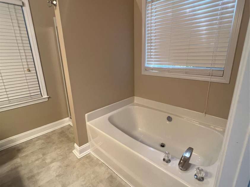 4817 Mossy Cup Lane, Monroe, NC 28110.  MLS# CAR4165542, YatesRealty ID 6519. Master Bath-separate tub & shower