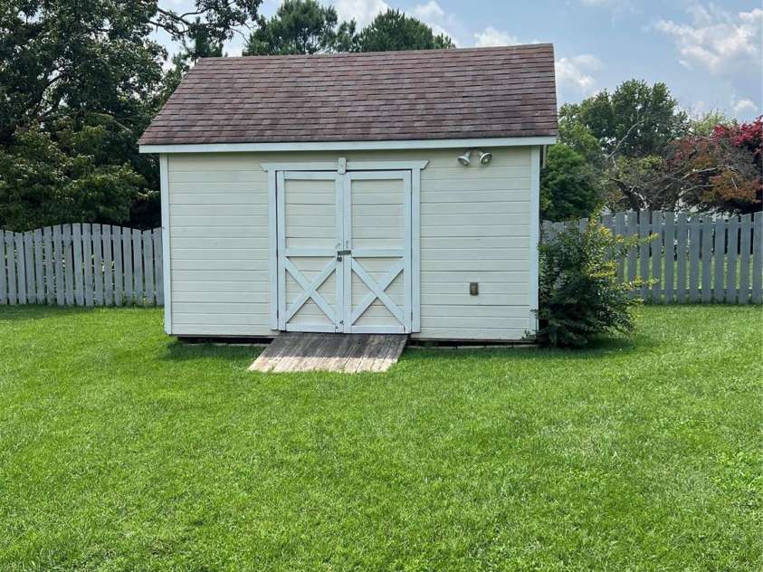 4817 Mossy Cup Lane, Monroe, NC 28110.  MLS# CAR4165542, YatesRealty ID 6519. Wired Storage Shed