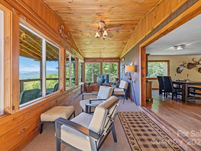 658 Johnson Road, Brevard, NC 28712.  MLS# CAR4300237, YatesRealty ID 652. Multiple areas for entertaing or just relaxing