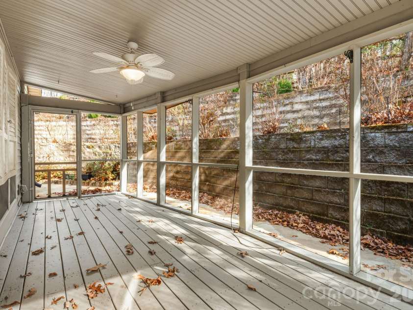 14 Isuhdavga Court, Brevard, NC 28712.  MLS# CAR4361099, YatesRealty ID 6536. Screened Porch