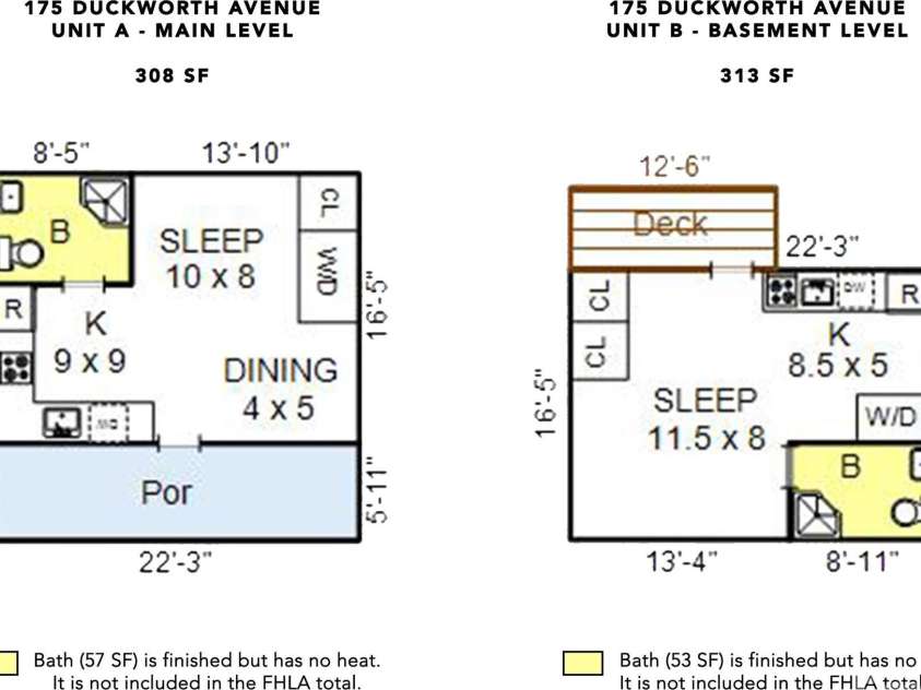 175 Duckworth Avenue, Brevard, NC 28712.  MLS# CAR4361938, YatesRealty ID 6539. Floor Plan and Square Footage Measurements