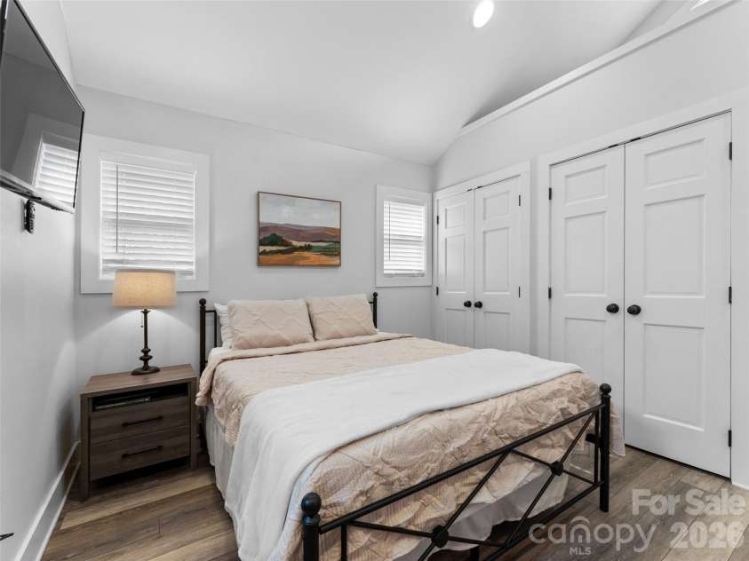 175 Duckworth Avenue, Brevard, NC 28712.  MLS# CAR4361938, YatesRealty ID 6539. Unit A - Closets and Sleeping Area
