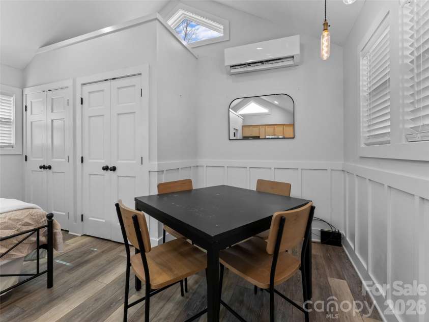 175 Duckworth Avenue, Brevard, NC 28712.  MLS# CAR4361938, YatesRealty ID 6539. Unit A - Dining Area and Closets