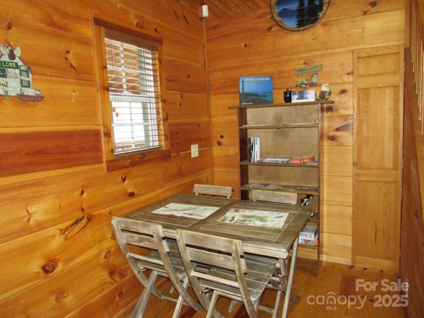 233 Rocky Top Road, Maggie Valley, NC 28751.  MLS# CAR4247300, YatesRealty ID 6543. Corner of living room