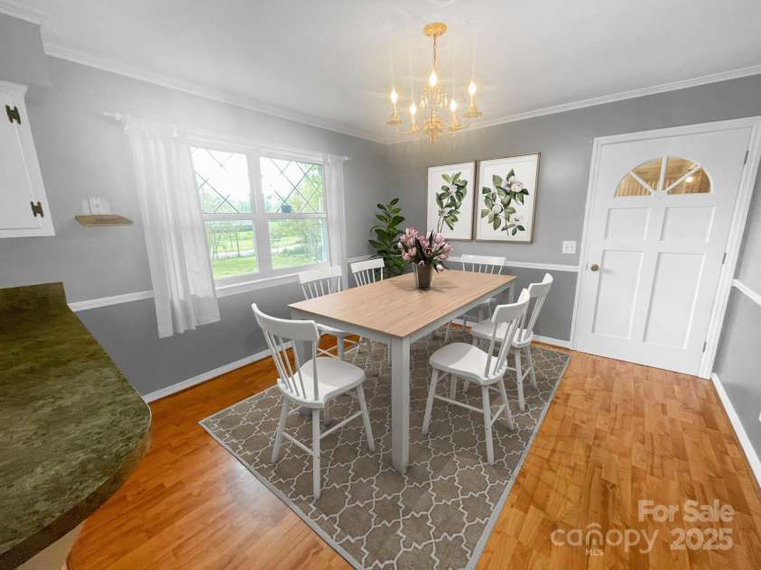 1620 Moss Springs Road, Albemarle, NC 28001.  MLS# CAR4248855, YatesRealty ID 6544. Dining room... virtually stage and painted