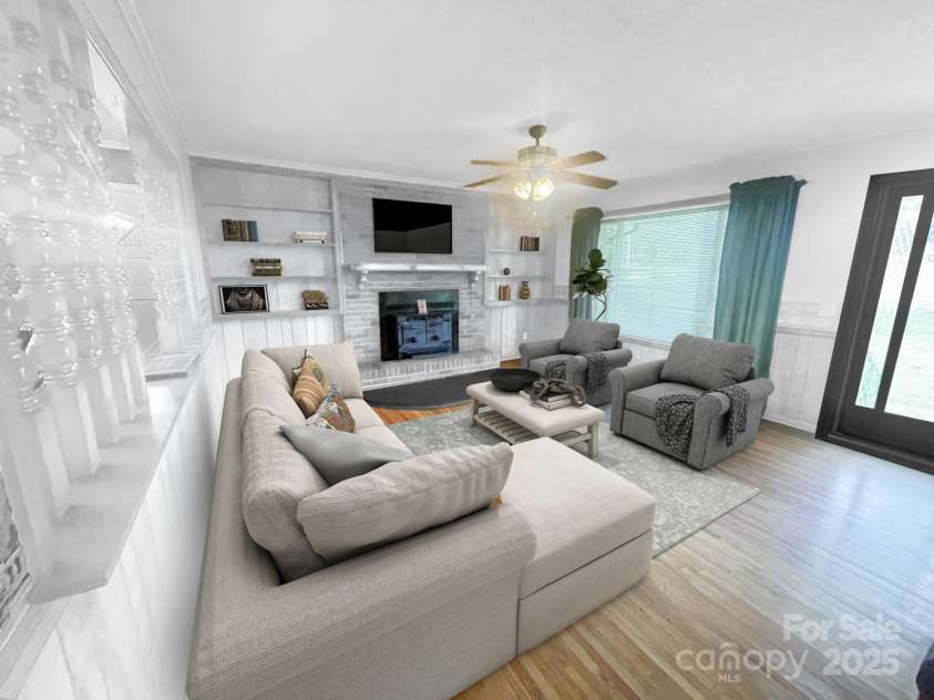 1620 Moss Springs Road, Albemarle, NC 28001.  MLS# CAR4248855, YatesRealty ID 6544. Living room... virtually staged and virtually painted... just to give you an idea of what it can look like
