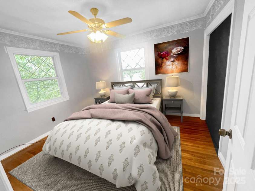 1620 Moss Springs Road, Albemarle, NC 28001.  MLS# CAR4248855, YatesRealty ID 6544. Primary bedroom... virtually staged and virtually painted