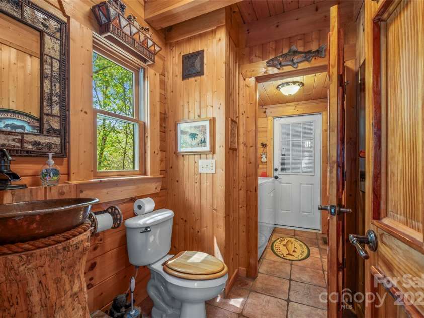 145 Flynn Court, Lake Lure, NC 28746.  MLS# CAR4247802, YatesRealty ID 6548. Powder Room