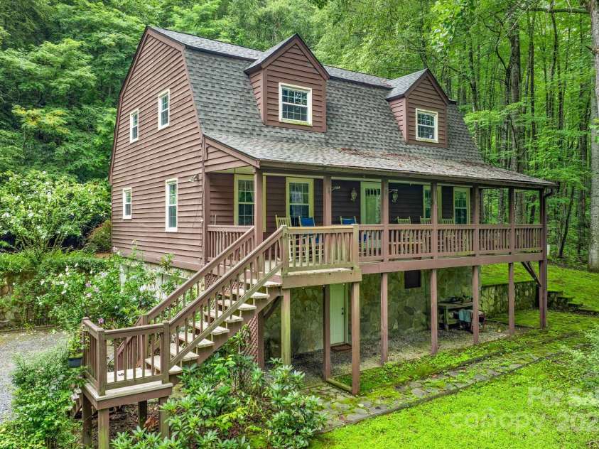 2767 Tanasee Gap Road, Balsam Grove, NC 28708.  MLS# CAR4161160, YatesRealty ID 6567. Front