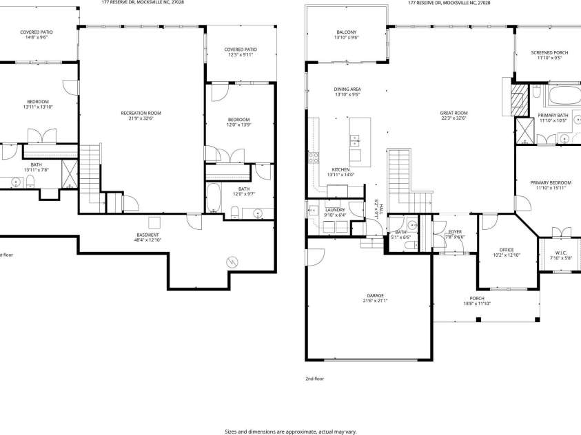 177 Reserve Drive, Mocksville, NC 27028.  MLS# CAR4356056, YatesRealty ID 6570. 