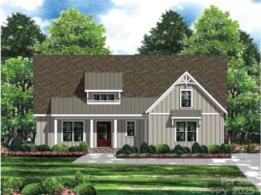 1502 Baileys Run, Gastonia, NC 28056.  MLS# CAR4210124, YatesRealty ID 6571. Rendering only colors/materials will differ - ext: Boothbay Blue