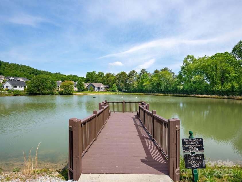 125 Lindsley Court, Hendersonville, NC 28792.  MLS# CAR4245651, YatesRealty ID 6574. Black Smith Run Pond