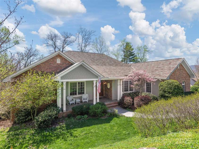 125 Lindsley Court, Hendersonville, NC 28792.  MLS# CAR4245651, YatesRealty ID 6574. Front of the House
