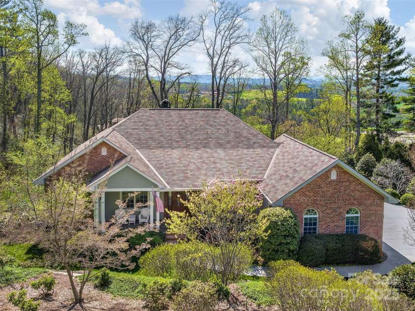 125 Lindsley Court, Hendersonville, NC 28792.  MLS# CAR4245651, YatesRealty ID 6574. Front of the house