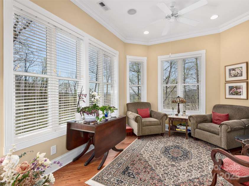 125 Lindsley Court, Hendersonville, NC 28792.  MLS# CAR4245651, YatesRealty ID 6574. Sitting Room off Breakfast Room