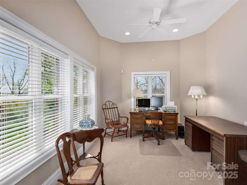 125 Lindsley Court, Hendersonville, NC 28792.  MLS# CAR4245651, YatesRealty ID 6574. Study off Downstairs Bedroom #1