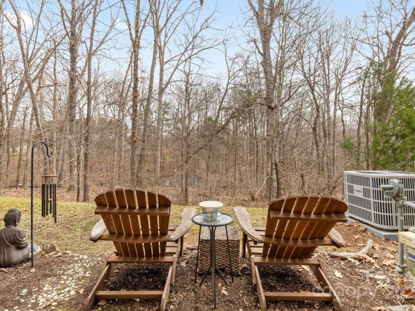 3028 Summerfield Ridge Lane, Matthews, NC 28105.  MLS# CAR4219617, YatesRealty ID 6596. Relaxing back patio overlooking Irvin Creek, technically a waterfront home!