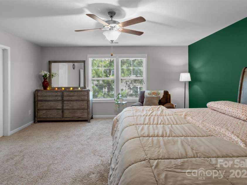 1210 Croft Drive, Fort Mill, SC 29708.  MLS# CAR4226652, YatesRealty ID 6604. Spacious Primary Bedroom on Second Floor